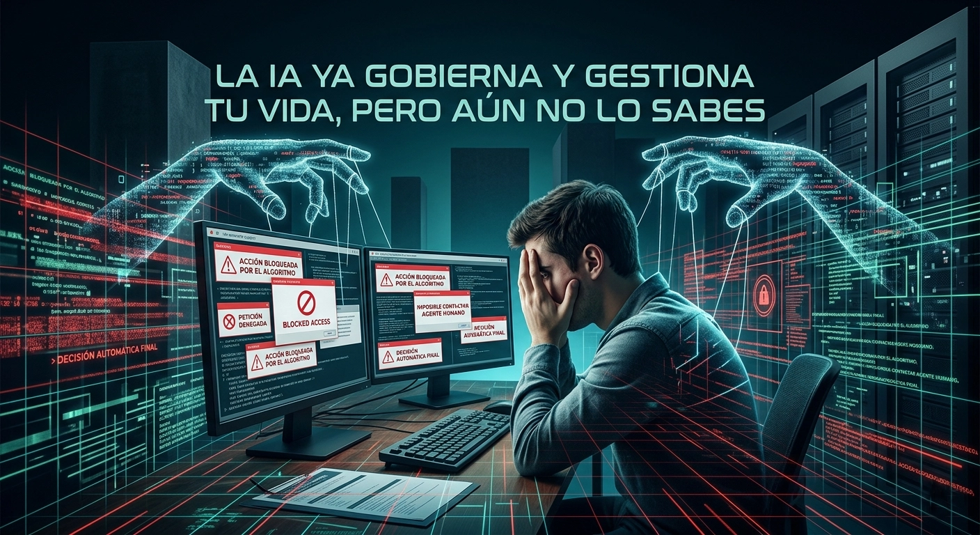 La IA ya gestiona tu vida. Pero no te has dado cuenta, todavía. Ya te tocará.
