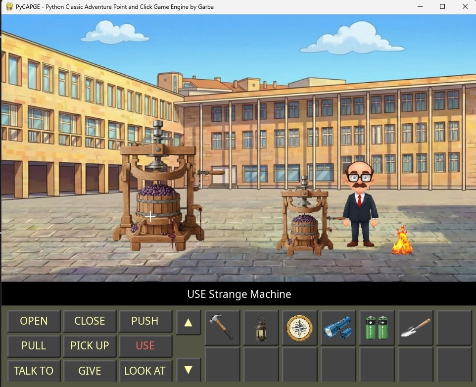PyCAPGE: El engine definitivo para crear tus propias aventuras gráficas point and click estilo scumm