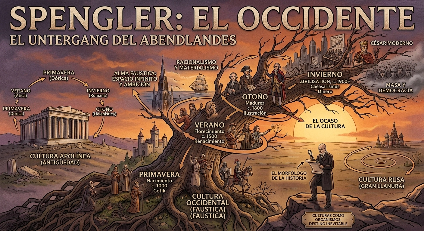 Spengler dijo que Occidente se muere. Llevamos 100 años sin morirnos.