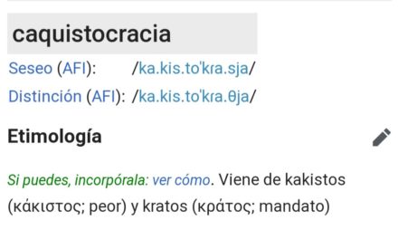 ¿somos demócratas o caquístocras ?